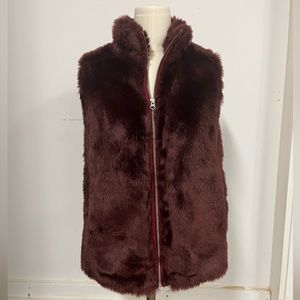 J. Crew faux fur vest